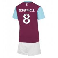 Otroški Nogometni dresi Burnley Josh Brownhill #8 Domači 2024-25 Kratek Rokav (+ Kratke hlače)